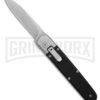AGA Campolin Baron Black G-10 Automatic Knife - Stonewash Plain