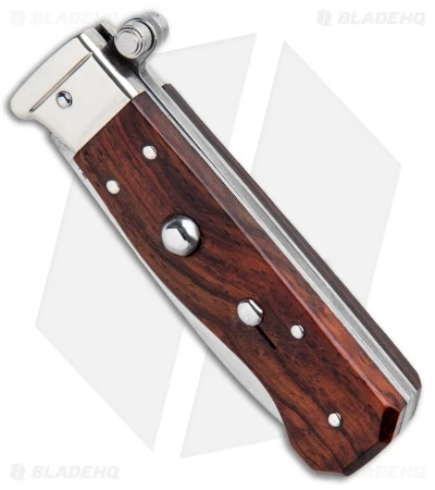 AGA Campolin Piccolo Italian Stiletto Automatic Knife Cocobolo (2.8" Satin)