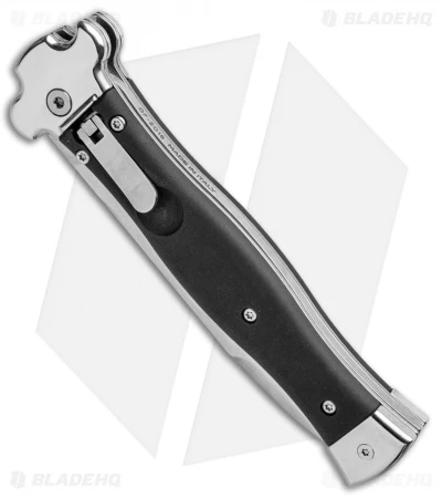 AGA Campolin Zero Leverlock Bayo Automatic Knife Black Coated (3.75" Polish)