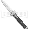 AGA Campolin Zero Carbon Fiber Leverlock Automatic Knife - Dagger Satin Plain
