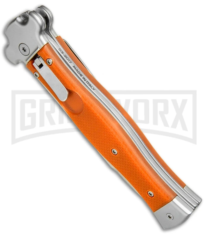 AGA Campolin Zero Orange G-10 Leverlock Automatic - Bayonet Stonewash Plain