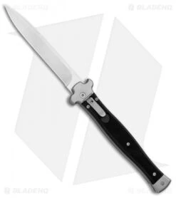 AGA Campolin Zero+ Italian Leverlock Automatic Knife Black G-10 (4.5"STN Bayo)