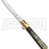 AGA Campolin 11" Frosolone Brazilian Horn/Brass Stiletto Automatic - Bayonet