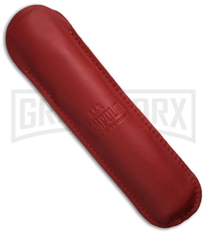 AGA Campolin 13" Stiletto Brass Swinguard Ebony Wood Automatic Knife - Dagger