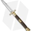 AGA Campolin 13" Bat Swinguard Automatic Brass/Stag Horn (5.75" Satin Bayonet)