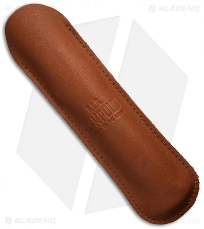 AGA Campolin 13" Swinguard Automatic Knife Brass/Stag Horn (5.75" Satin Kriss)