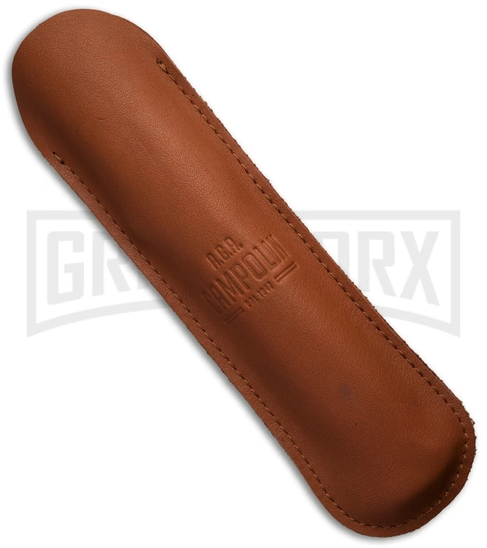 AGA Campolin 13" Stiletto Brass Swinguard Ebony Wood Automatic Knife - Bayonet