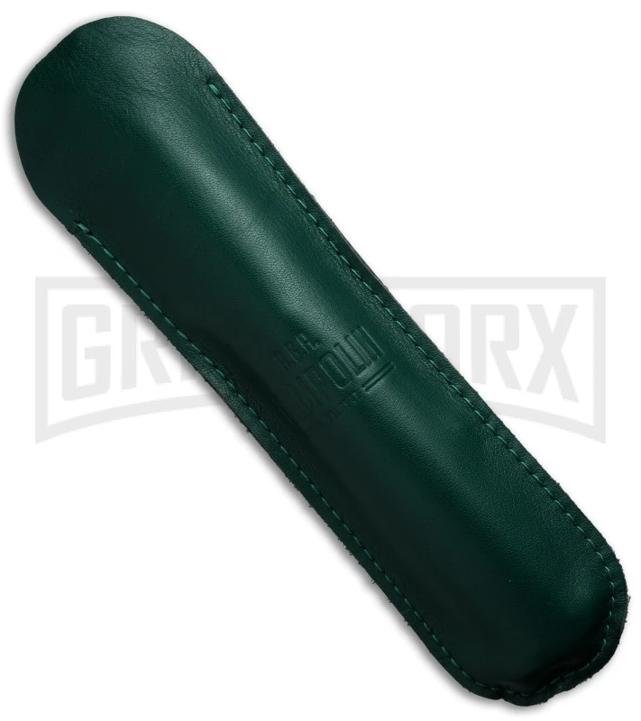 AGA Campolin 13" Stiletto Brass Swinguard Stag Horn Automatic Knife - Bayonet