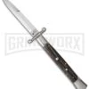 AGA Campolin 13" Stiletto Swinguard Stag Auto Knife - Bayonet