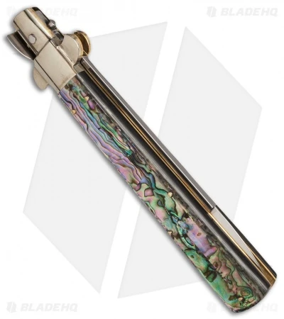 AGA Campolin 13" Italian Frosolone Automatic Knife Abalone (Bayonet)