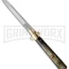 AGA Campolin 13" Italian Frosolone Brazilian Horn Automatic Knife - Bayonet