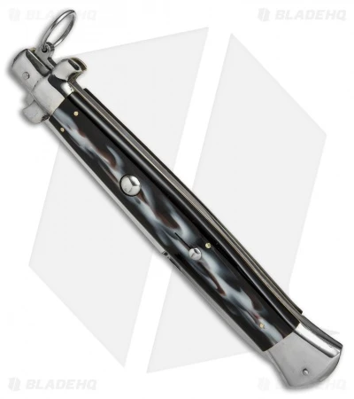 AGA Campolin 18" Ring Pull Automatic Italian Stiletto Sim Horn (8" Satin Bayo)