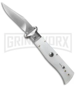 AGA Campolin White Shot Shell Puller Calibro Humpback Auto Knife - Polish Plain